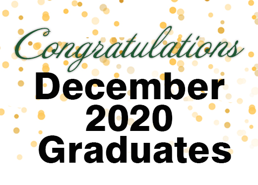 graphic celebrating December graduates