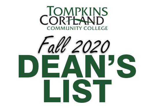 Fall 2020 Dean's List graphic