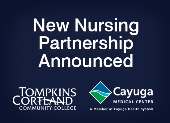 New Nursing Partnership Announced with College and CMC logos