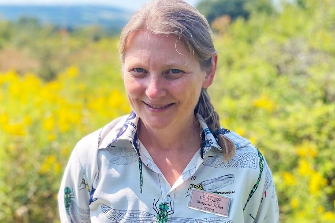 Marjolein Schat attending an overseas seminar