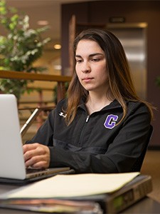 Student at Computer