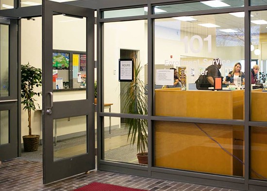 Front door of the Enrollment Services Center