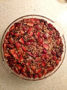 Strawberry Oatmeal Bake