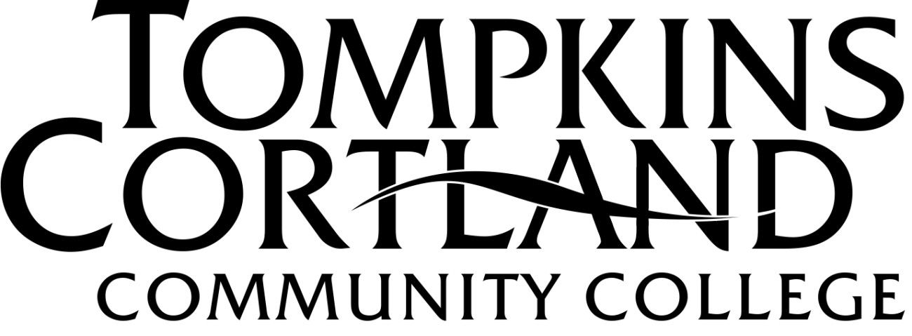 Tompkins Cortland CC black logo